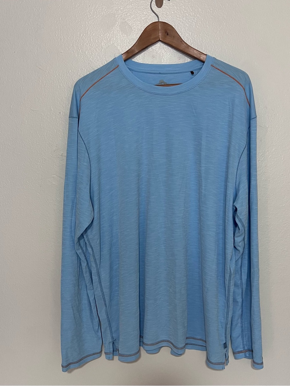 Tommy Bahama Mens Shirt XXL Long Sleeve Pullover Crew Neck Blue